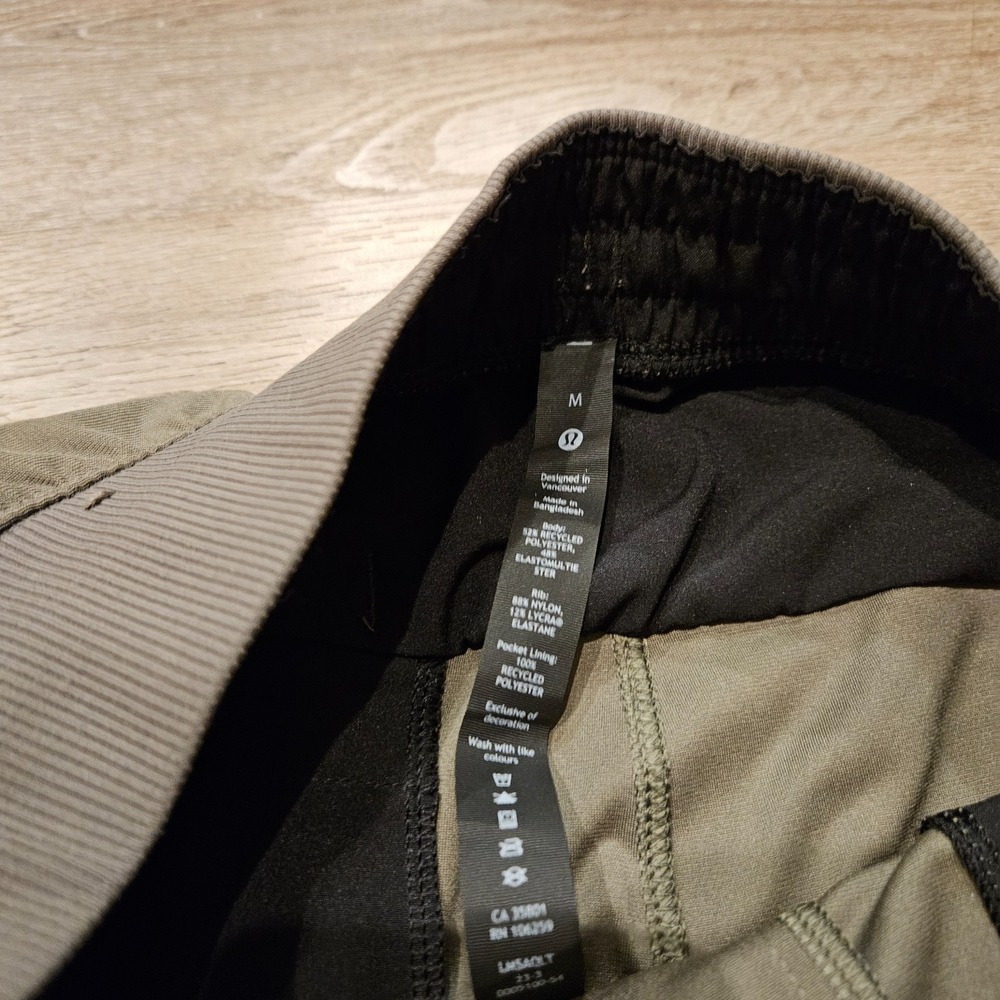 Lululemon ABC Jogger Tall Mens M Army Green‎ Warpstreme 32" Pants - Picture 3 of 11